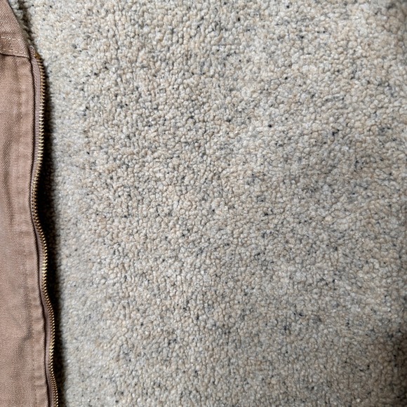 NWT Carhartt Sandstone Duck Vest Berber Fleece Lined Men 4X Regular Tan Workwear - Picture 8 of 10